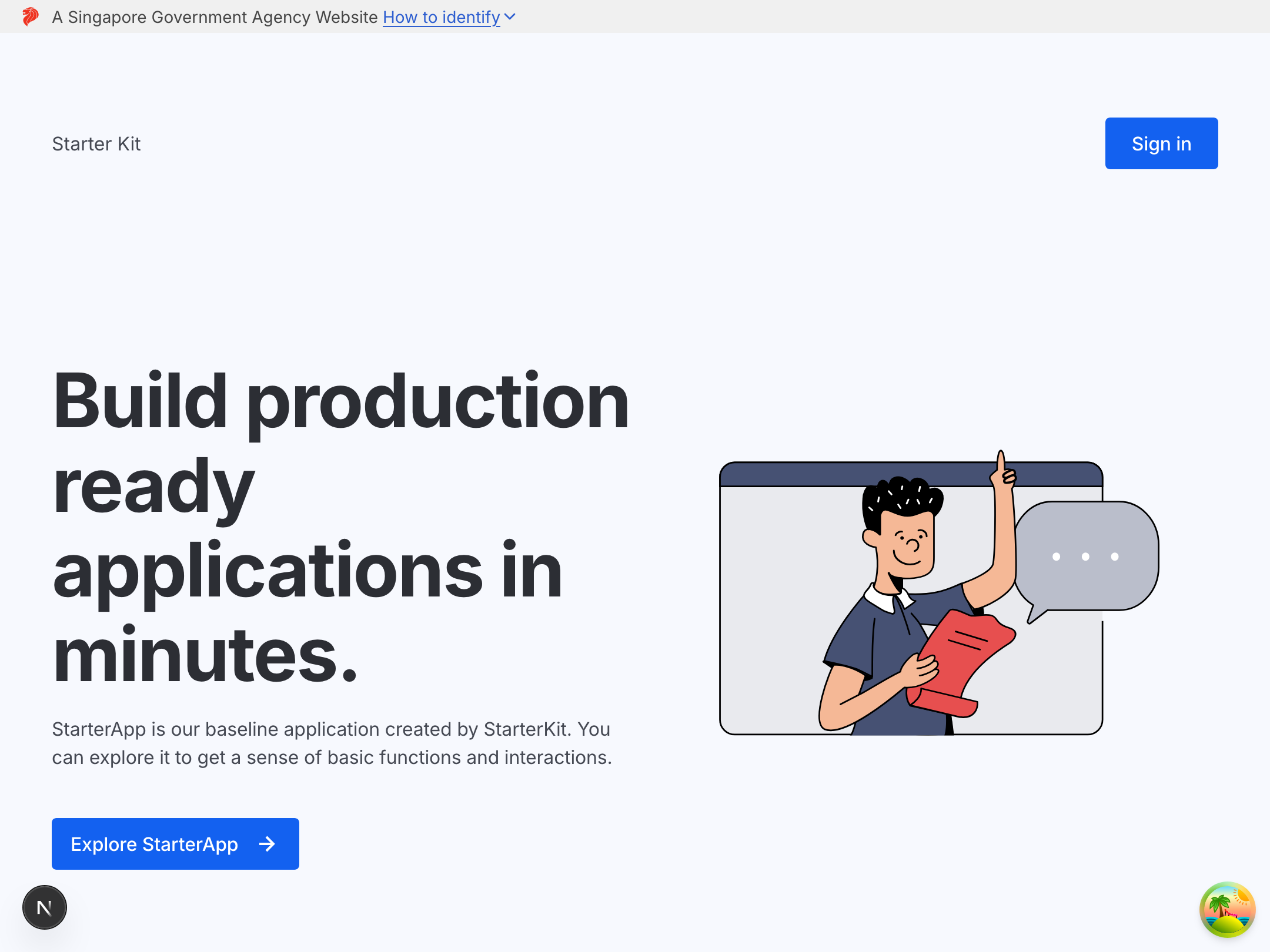 Starter Kit Landing Page